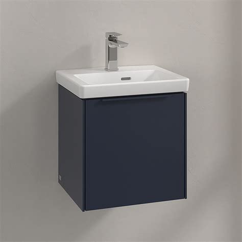 Villeroy And Boch Subway 30 Marine Blue 450mm Wall Hung 1 Door Vanity Unit