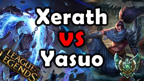 League Of Legends Xerath Vs Yasuo Mid Gameplay S5 Ranked Platinum