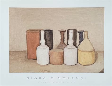 giorgio morandi exhibition poster  life natura morta