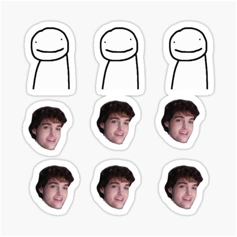 "Dream face reveal Sticker Pack | Dream SMP |" Sticker for Sale by ...