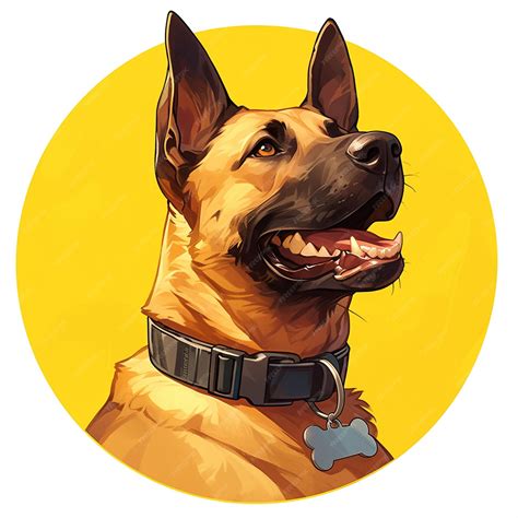 Premium Vector | Belgian Malinois Competing in a K9 Agility Trial Event