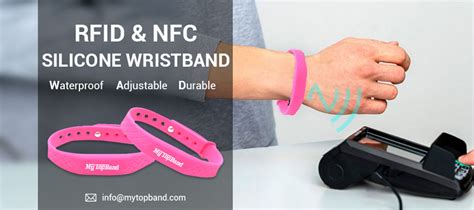 Adjustable Cashless Payment Wristband Nfc Silicone Bracelets