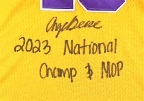 Angel Reese Signed LSU Tigers Jersey Inscribed "2023 National Champ ...