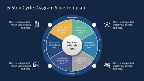 6 Step Cycle Diagram Powerpoint Template With Arrows Slidemodel