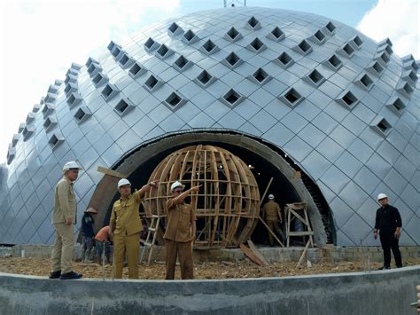 Masjid Agung Kubah Timah Progres Persen Wako Molen Tinjau Pembangunan