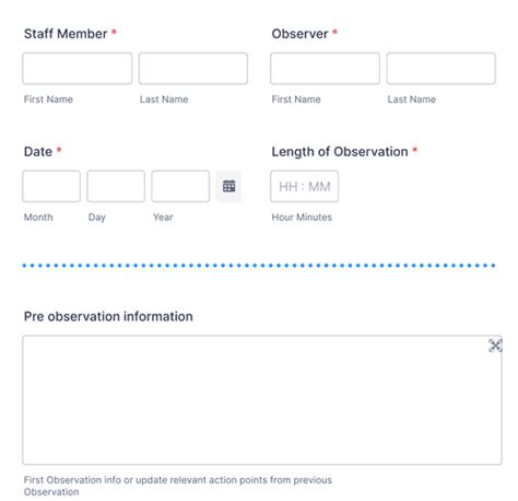 observation form template jotform