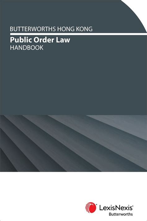 Butterworths Hong Kong Public Order Law Handbook First Edition