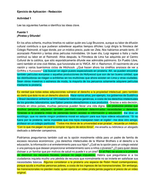 Semana 01 Temas 01 y 02 Tarea Redacción de un texto argumentativo