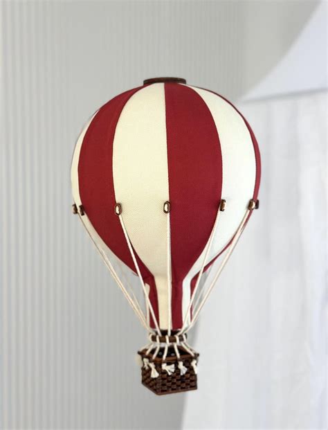 Burgundy Beige Hot Air Balloon Decor Nursery Baby Shower Decoration Etsy