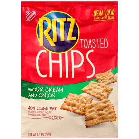 Ritz Sour Cream And Onion Chips 81 Ounce Bags Pack Of 4 44000015602