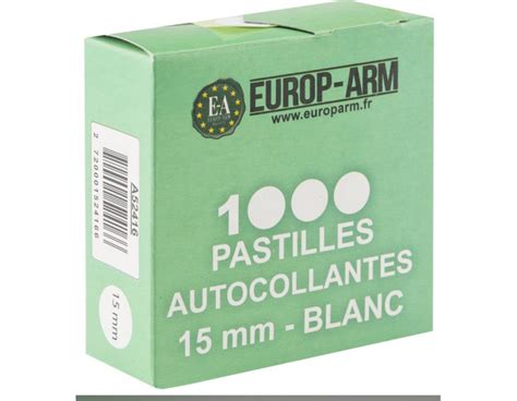 Pastilles Autocollantes Mm Blanches Westernguns