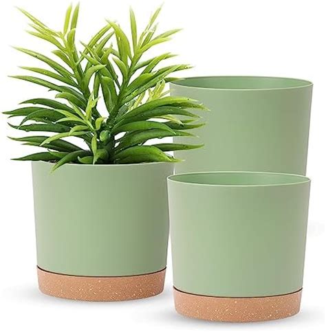 Amazon Whonline Plant Pot 10 9 8 7 6 Inches 5 Pack Large White