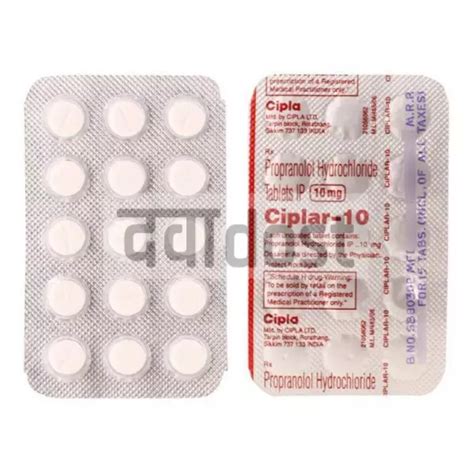 Ciplar 10mg Tablet 15s Upto 1000 Off Dawaadost