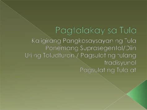 ano ang kahulugan ng talinghaga sa tula
