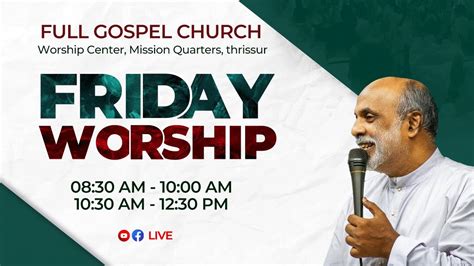 04 08 2023 10 30 AM Friday Live Full Gospel Church Worship