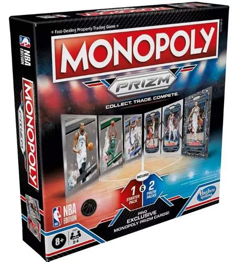 Nba Monopoly Prizm Basketball Board Game Starter Set Pack