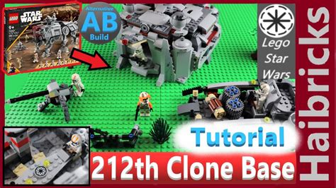 Tutorial Lego Star Wars AT TE Walker 75337 212th Clone Base