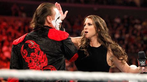 Stephanie Mcmahon Meets Sting Wrestlemania Stephanie Mcmahon