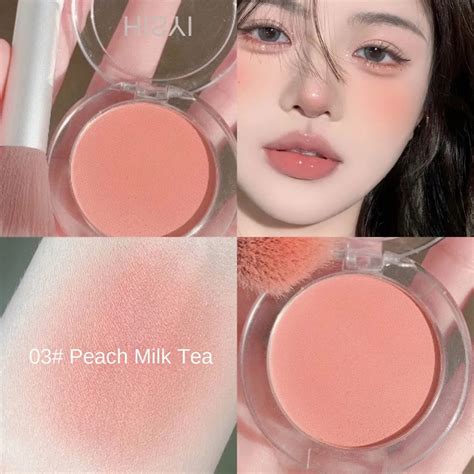 Monochrome Blush Rouge High Gloss Repair Matte Nude Makeup Natural Sun Red Female Students