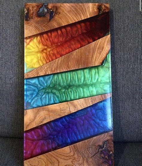 Resin In Wood, Epoxy Resin Art, Diy Epoxy, Diy Resin Table, Epoxy Wood Table, Awesome ...