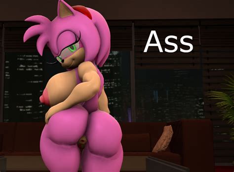 Rule 34 3d 3d Artwork Amy Rose Anthro Anus Ass Breasts Eyelashes Female