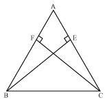 Abc Is An Isosceles Triangle In Which Altitudes Be And Cf Are Drawn To