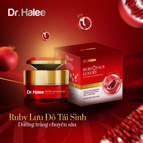 Kem Ruby Lựu Đỏ Dưỡng Trắng Chuyên Sâu Drhalee