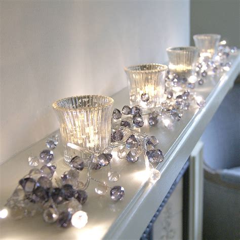 Create a cosy home with a crystal light garland | | Cosy Home Blog