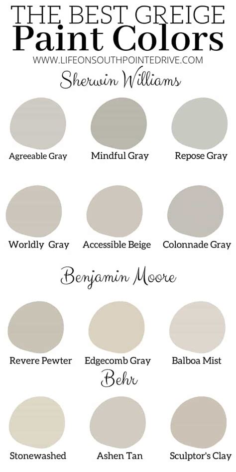 30 Lightest Greige Paint BrandonIsha