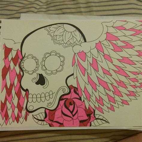 Work In Progress Winged Sugar Skull Wip Workinprogress