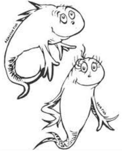 Printable Free Dr. Seuss Fish Coloring Pages Coloring Pages