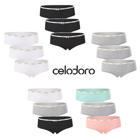 Celodoro Lady Underwear 3er Pack Panty Pastell Mix 13 95