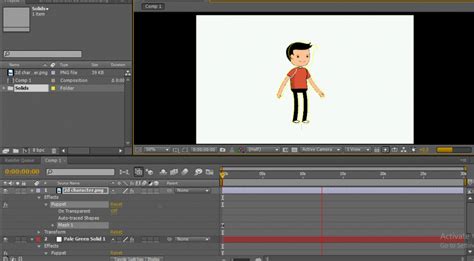 2D After Effects Animation | Animating Cartoon Character in 2D AfterEffects