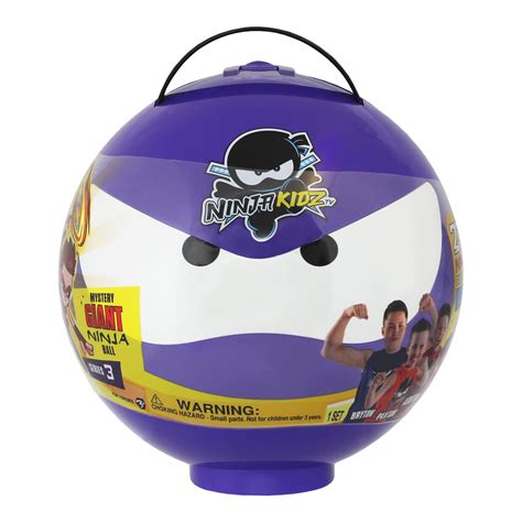 Buy Ninja Kidz TV Giant Mystery Ninja Ball Series 3 Purple 2022