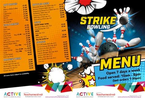 Strike Bowling Menu by Active Northumberland - Issuu