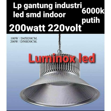 Jual Kap Industri Led W Watt Lampu Highbay Led W Watt Smd