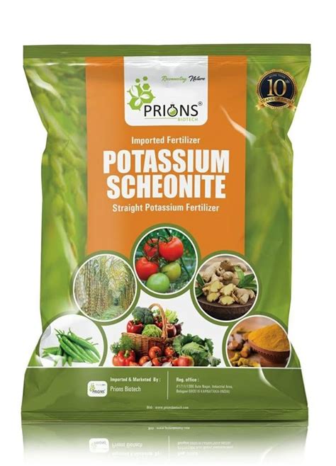 Bio Tech Grade Packaging Size Kg Potassium Scholanite Foliar