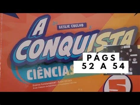 A Conquista Ciências 5ano págs 52 a 54 Uso da água pelo ser