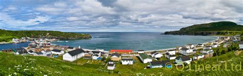 Trout River Harbour View 10×32 Newfoundland Panoramas