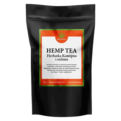 Herbatka Konopna Z Zielon G Hemp Green Tea Alba Hemp