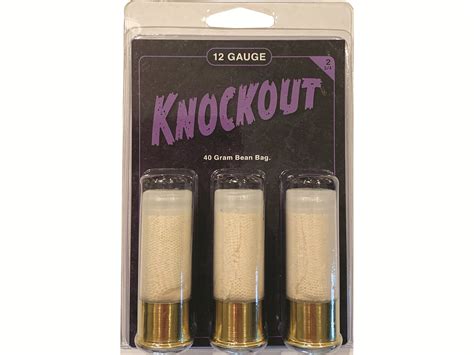 Reaper Defense Knockout Ammo 12 Ga 2 34 40 Gram Bean Bag 3pk