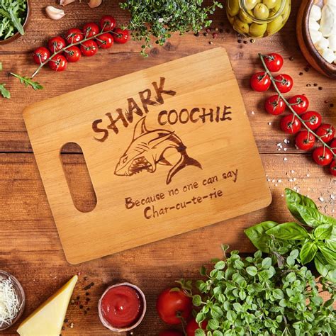 Gaiseeis Shark Coochie Charcuterie Board Because No One Can Say