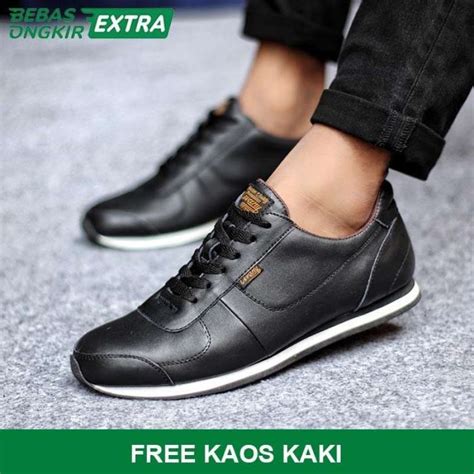 Jual Sepatu Sneakers Pria Kets Cevany Morley Original Material Kulit Di