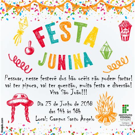 Convite Festa Junina IFFar