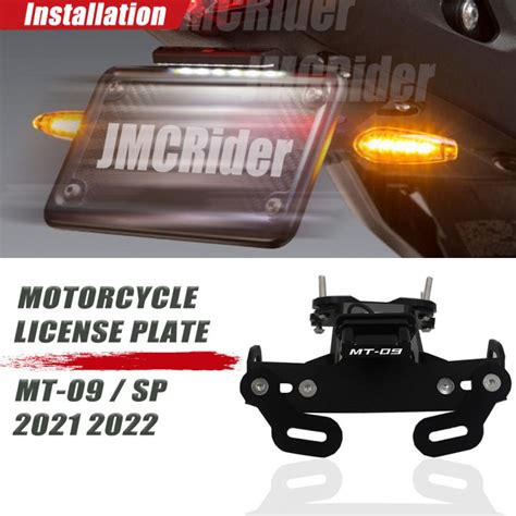 Mt License Plate Holder Led Light For Yamaha Mt Sp