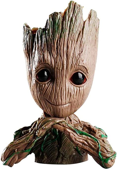 Flowerpot Treeman Baby Groot Succulent Planter Green Plants Pen Holder