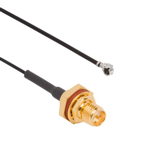 Amphenol Rf Rf Micro Cable Amc Rt Angle Plug To Rp Sma