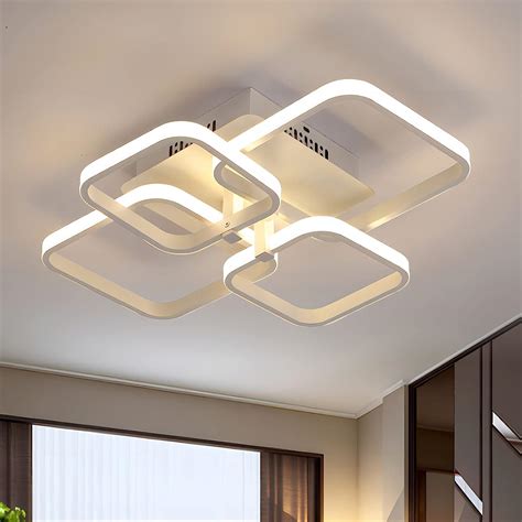 Aiskdan Lampadari Moderni 60W Plafoniera LED Soffitto 3000K Luce Calda