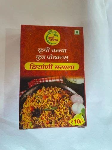 Krushi Kanya 15g Biryani Masala Packaging Type Box At Rs 10 Pack In Malegaon