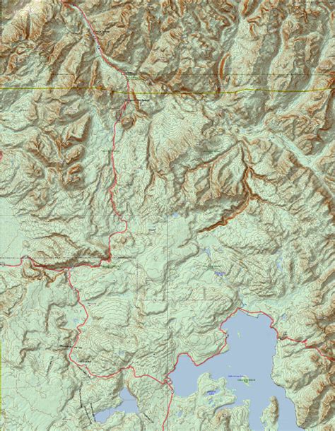 Yellowstone National Park Topographic Map - Cities And Towns Map